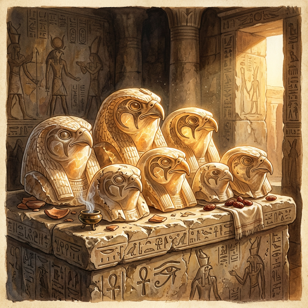 3,500-Year-Old 'Falcon-Spirit' Alabaster Masks Found in Libya Reveal Origins of Garamantes 'Sky-Path' Festivals