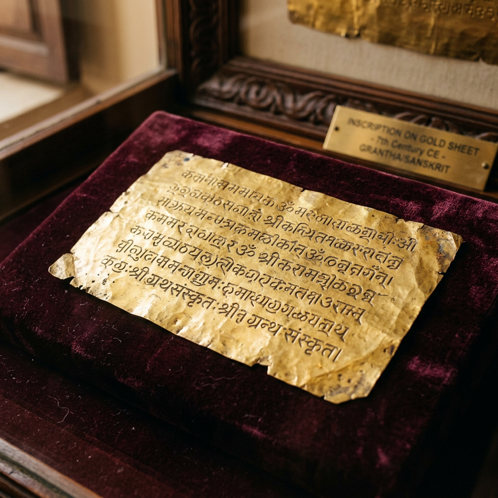 7th-Century Sanskrit Inscription on Gold Leaf Found in the Philippines Details Early Hindu Influence