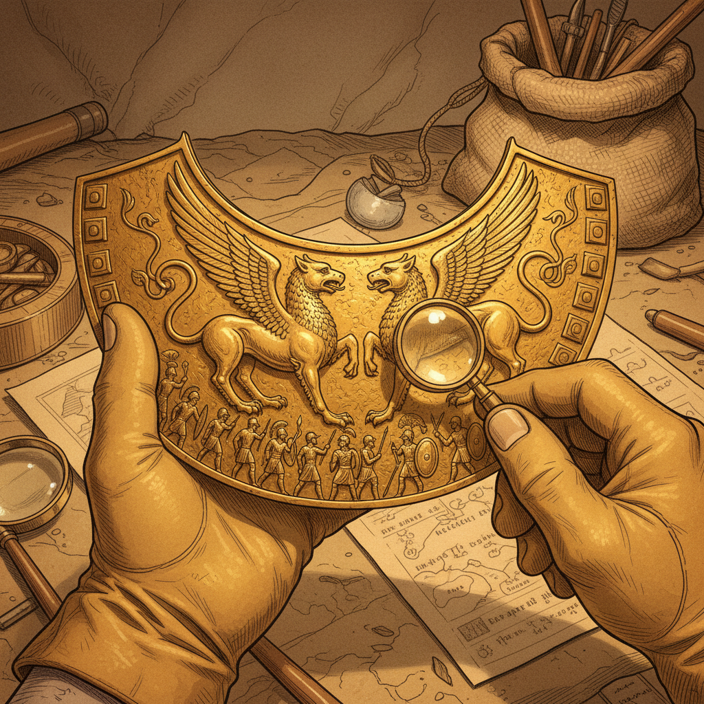 Unlooted 2,500-Year-Old 'Scythian Queen' Burial Uncovered in Southern Siberia Yields Gilded Breastplate with Hellenistic Friezes