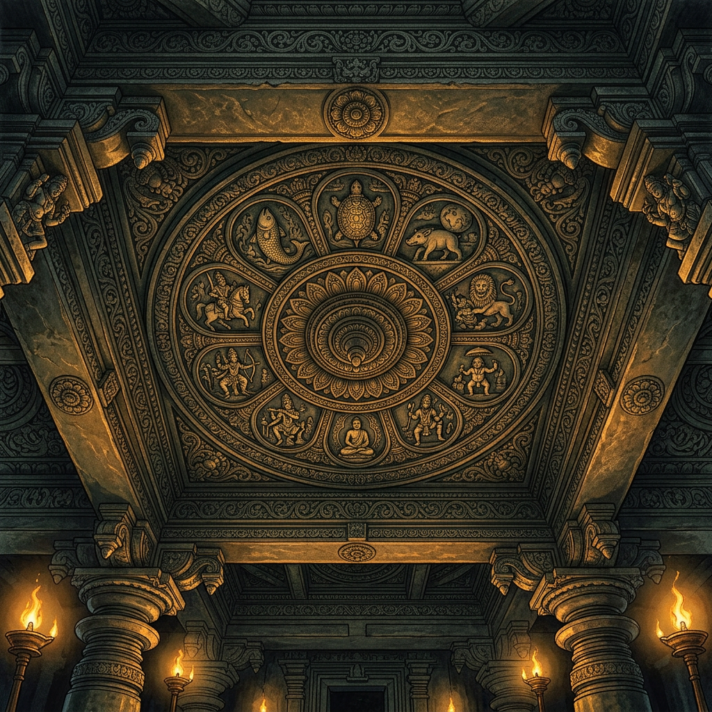 Rare 11th-Century 'Later-Western-Ganga' Vishnu Temple with Intact 'Dashavatara' Ceiling Uncovered in Rural Chamarajanagar