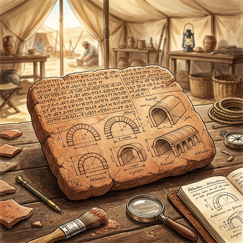 3,800-Year-Old 'Old Babylonian Academy of Subterranean Tunnel-Physics' and Cuneiform Vault-Loading Tables Uncovered in Kish