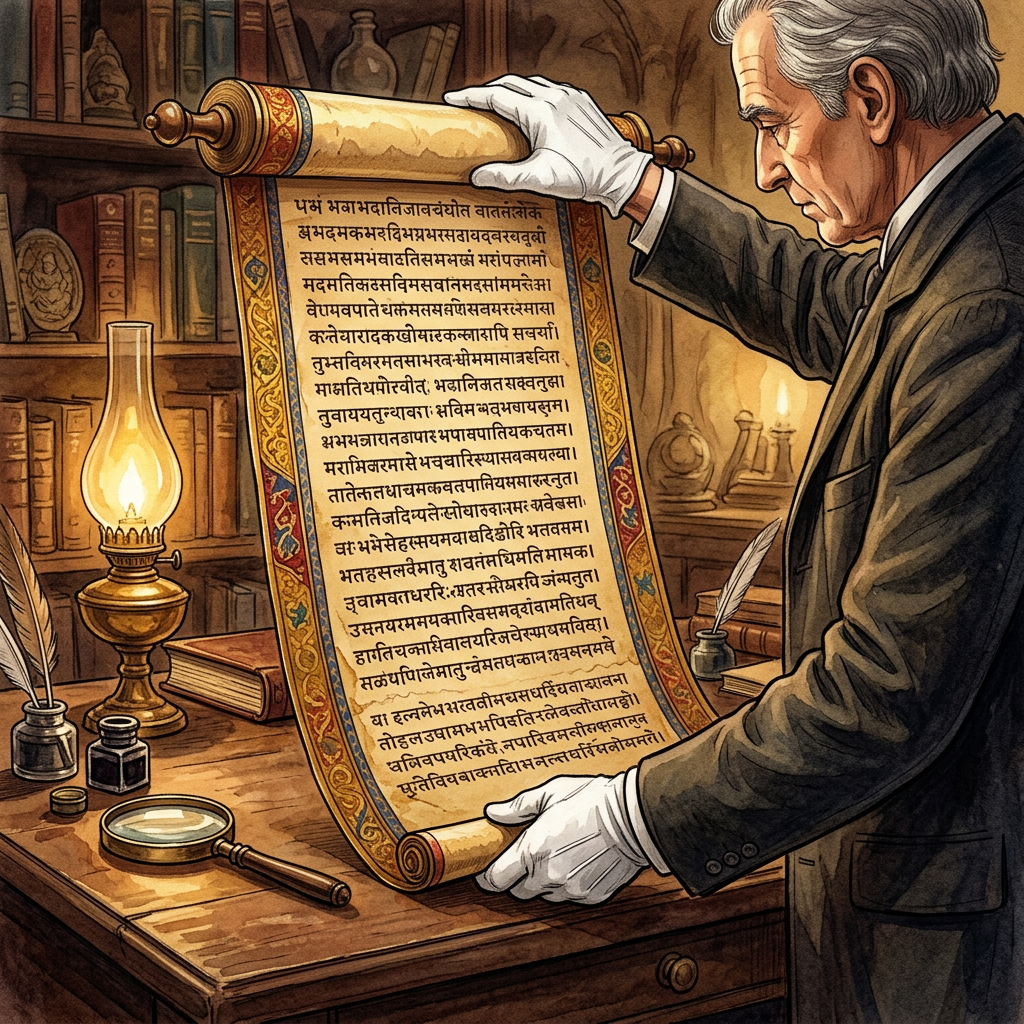 9th-Century 'Sabda-Pratyaya-Viveka' Scroll Found in a Private Varanasi Collection Explores the 'Philosophy of Semantic Conviction'