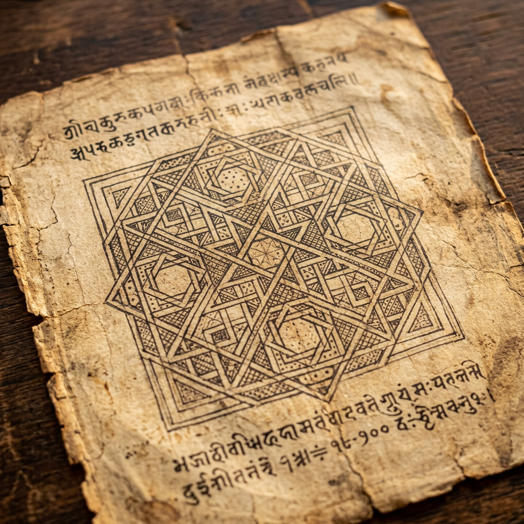 AI-Assisted Decipherment of 8th-Century 'Sharada' Script Fragments Unveils Lost Sanskrit Treatises on Ancient Indian Combinatorial Geometry