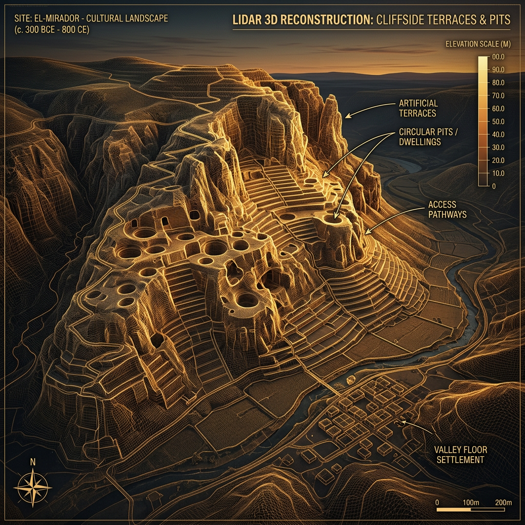LiDAR Mapping in the Kimberley Reveals 15,000-Year-Old 'Terraced Rock-Shelters' with Massive Grain Storage Pits