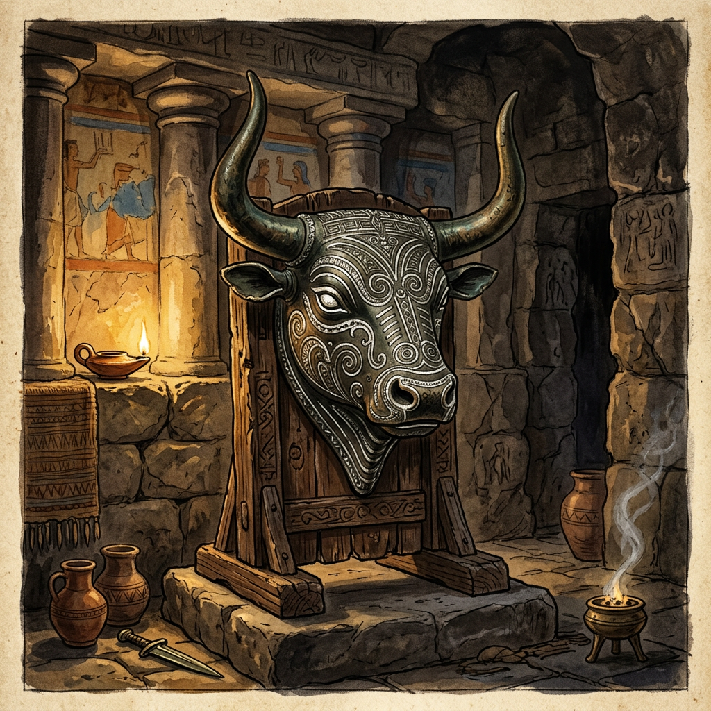 Discovery of 'Magnesite-Inscribed' Bronze Bull-Masks in Ancient Sardinia Reveals 3,000-Year-Old Logistics of 'Rite of the High-Pasture Horns'