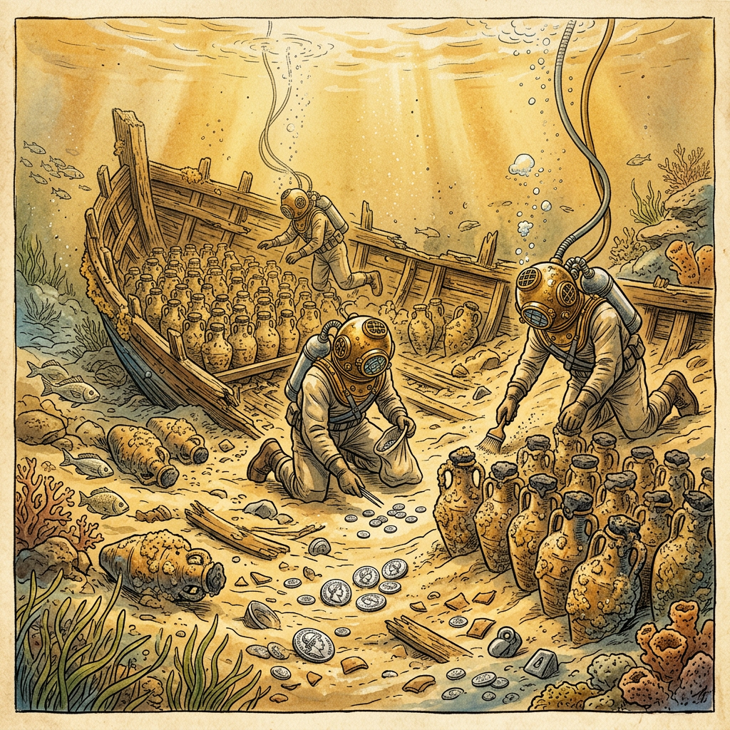 Submerged 2nd-Century BCE 'Ptolemaic Saffron Trader' Identified off the Coast of Alexandria with Intact Resin Seals