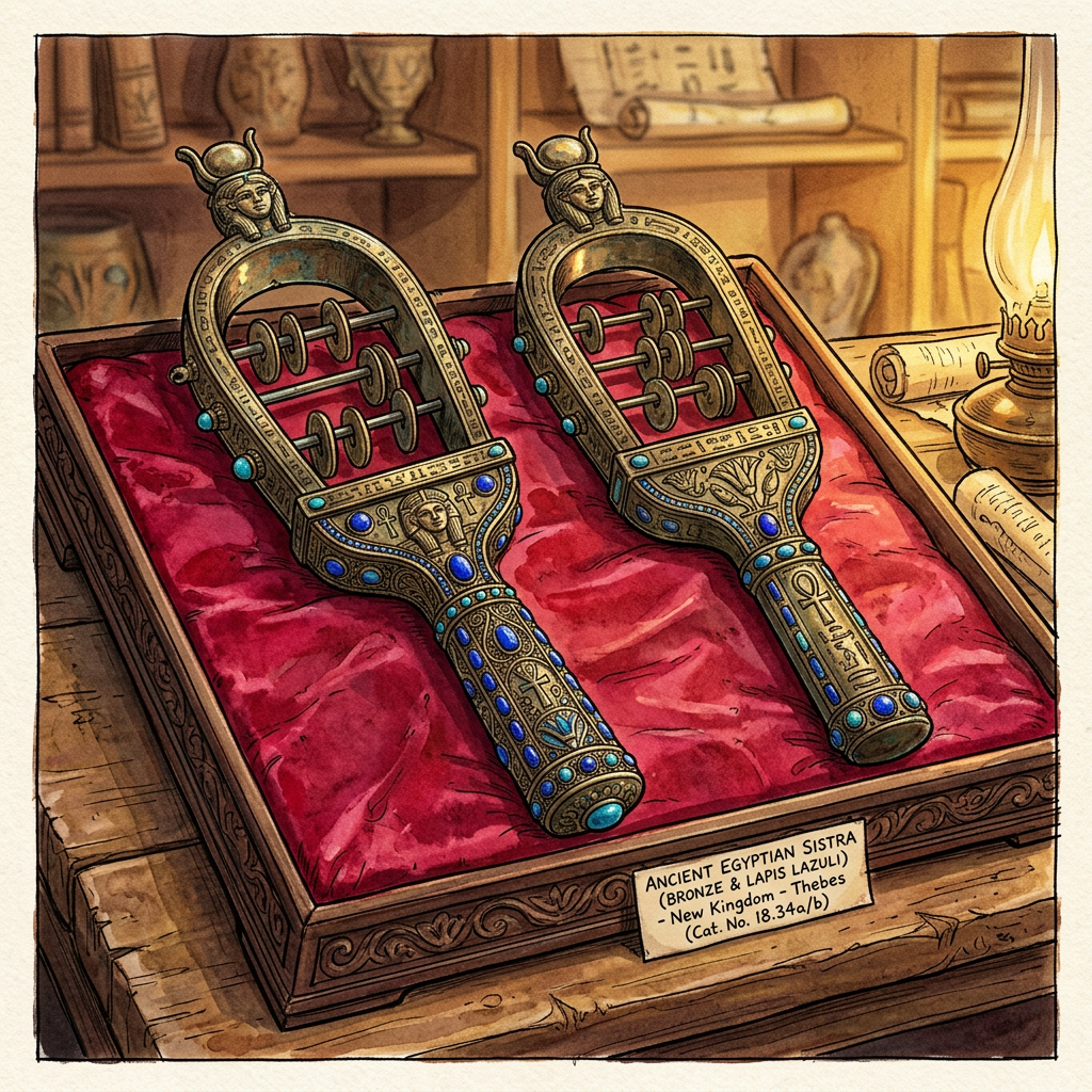 Discovery of "Lapis-Inlaid" Ritual Sistrums in Ancient Elamite Susa Points to 4,000-Year-Old Roots of the "Festival of the Seven Moons"