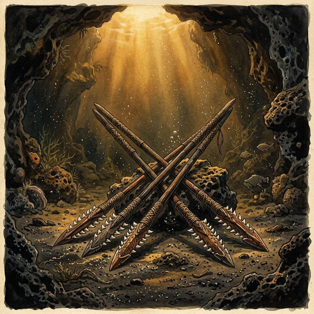 Underwater Discovery of 'Shark-Tooth' Ritual Spears in Hawaii Links Modern Makahiki Festivals to 14th-Century Roots