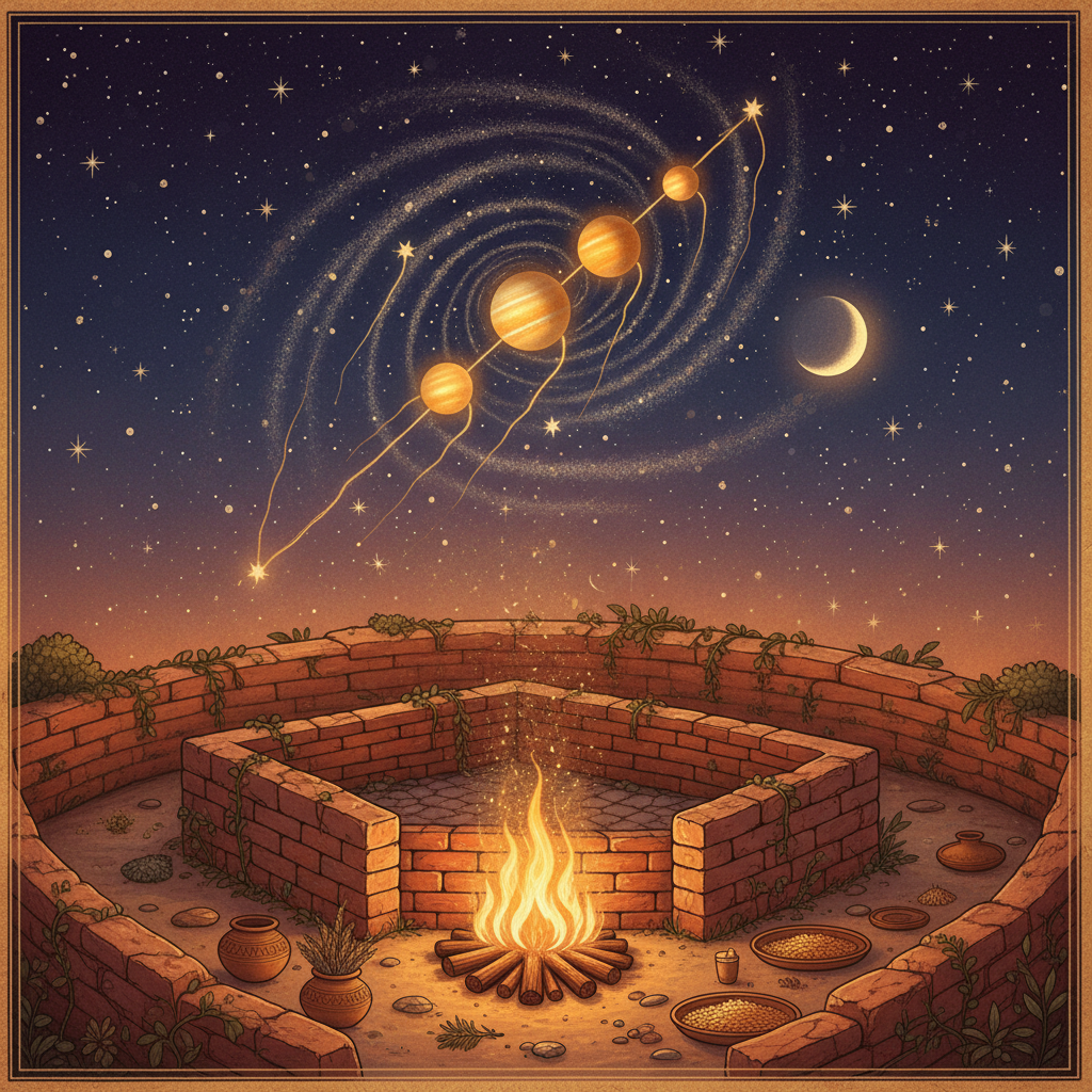 New Research Correlates 2nd Millennium BCE 'Yajurvedic' Ritual Layers with the Precise Observation of a Rare Triple Planetary Alignment in the Constellation of 'Uttara Ashadha' in 1750 BCE