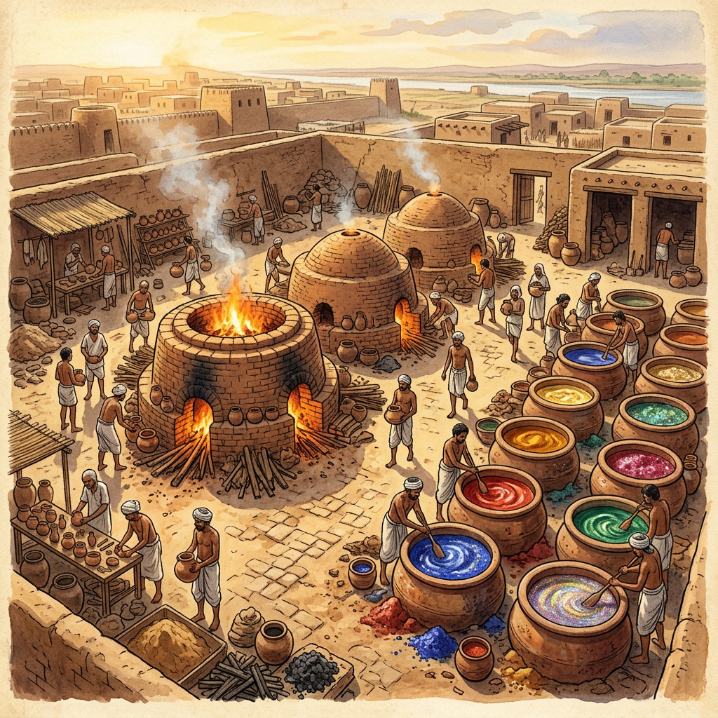 4,500-Year-Old 'Harappan High-Heat Vitrified-Pigment Laboratory' and Intact Rare-Earth Mixing Vats Uncovered in Haryana