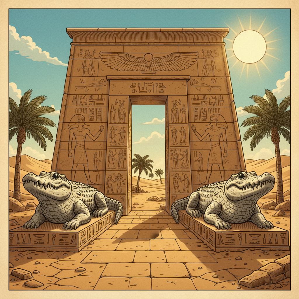 2,300-Year-Old 'Temple of the Silver Crocodile' Dedicated to Sobek-Ra Uncovered in Egypt’s Beni Suef Province