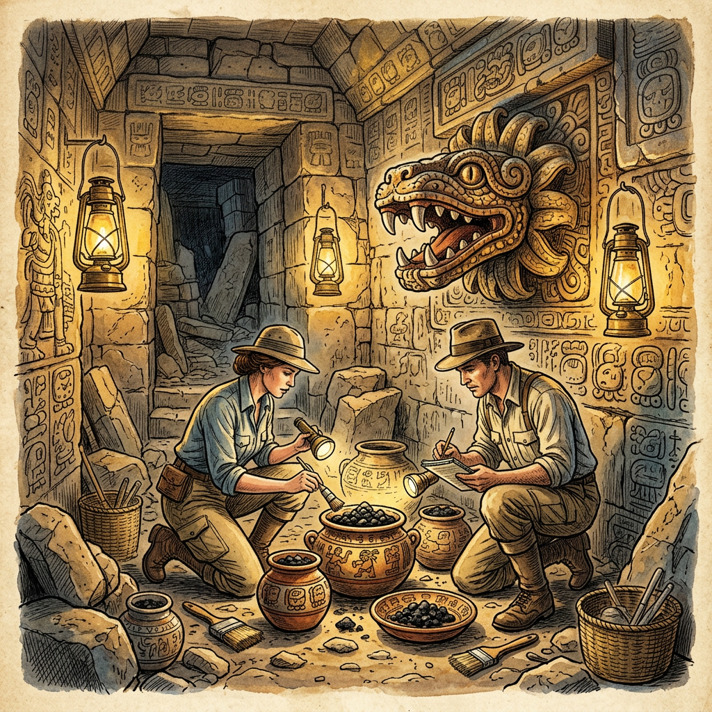 Discovery of 1,200-Year-Old 'Copal-Scented' Offering Chambers in Palenque Reveals Logistics of Ancient Maya 'Sky-Serpent' Parades