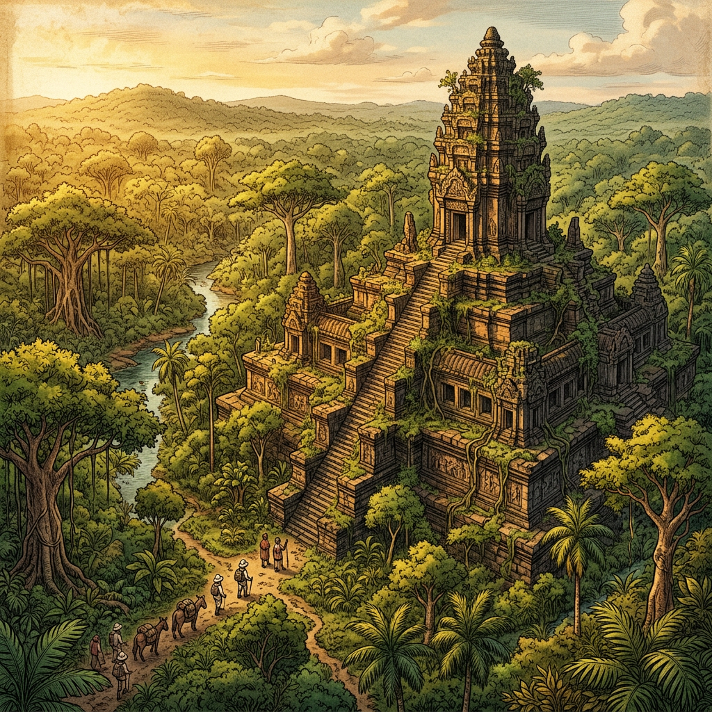 LIDAR Mapping in Northern Cambodia Locates Previously Unknown 10th-Century 'Mountain Temple' in Preah Vihear Province