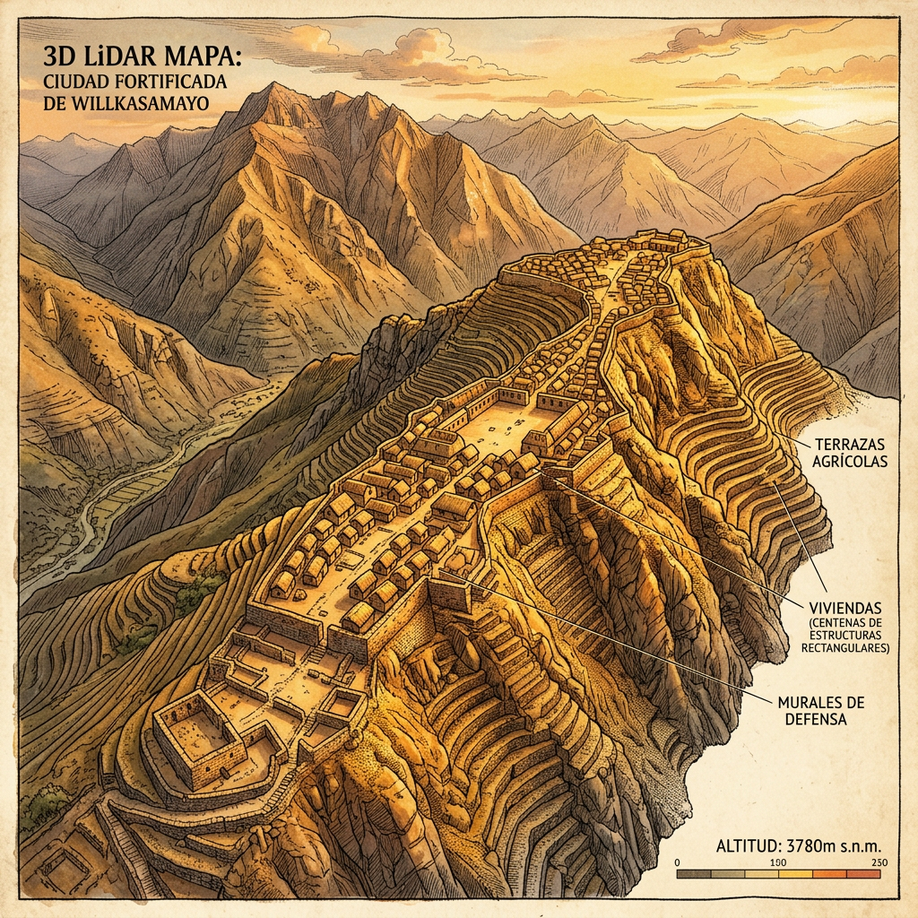 LiDAR Mapping Reveals a Massive 1,100-Year-Old 'Wari Empire Obsidian-Working City' and Fortified Trade Depot in the Peruvian Highlands