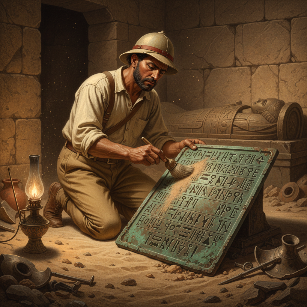 Unlooted 4th-Dynasty 'Overseer of the Royal Mines' Tomb Uncovered at Saqqara with Original Copper Mapping Tablets