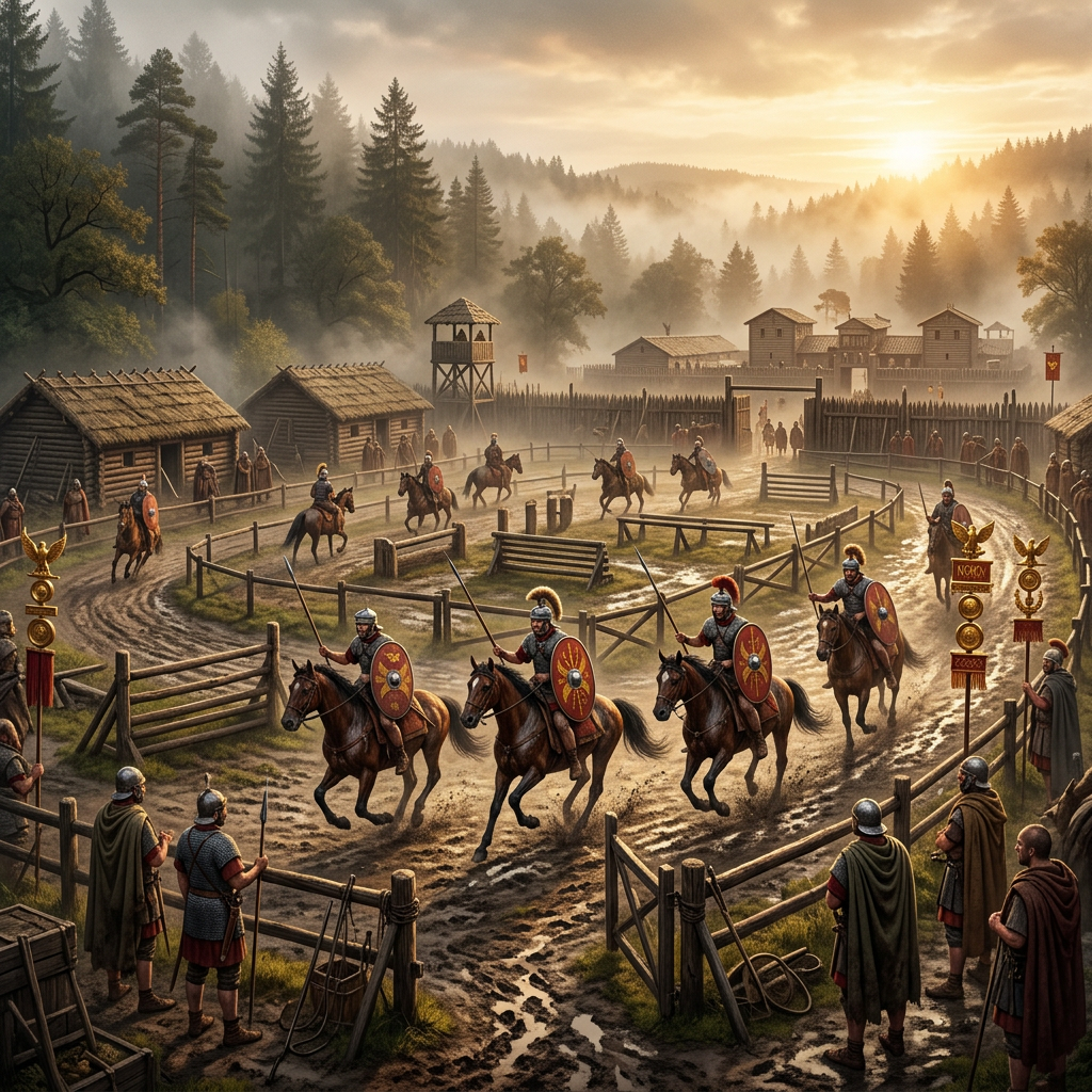 Pristine 1st-Century Roman 'Cavalry Training Ground' with Intact Wooden Obstacles Discovered in Germany