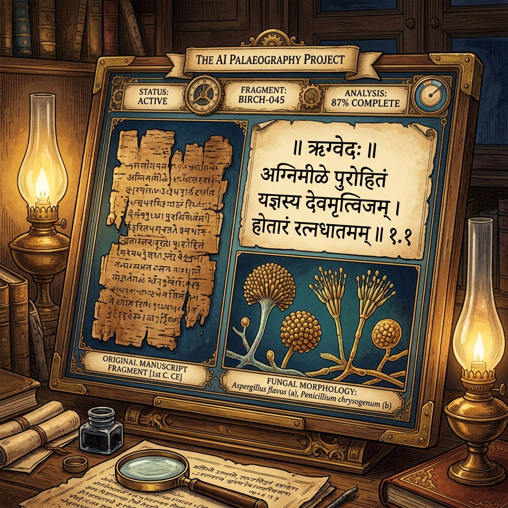 AI-Driven Decipherment of 9th-Century 'Sharada' Script Fragments from the Pangi Valley Cache Unveils Lost Sanskrit Treatises on Glacial Mycorrhizae