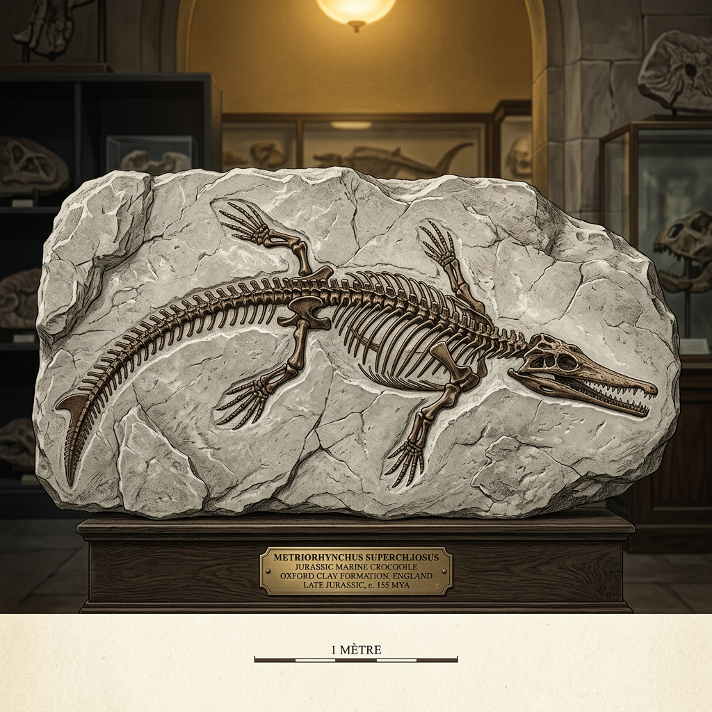 Fossilized Remains of a 145-Million-Year-Old 'Armored Marine Crocodilian' with Unique Paddle-Fins Identified in the Swiss Jura