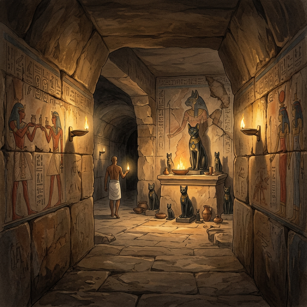 Archaeologists Unearth 2,400-Year-Old 'Temple of the Sacred Cat' Bastet in Luxor with Previously Unknown Subterranean Passages