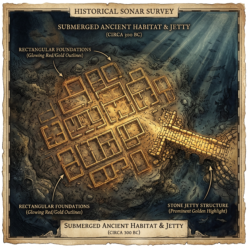 Submerged 3rd-Century BCE Mauryan-Era Jetty and Warehouse Foundations Discovered in the Sunderbans Delta