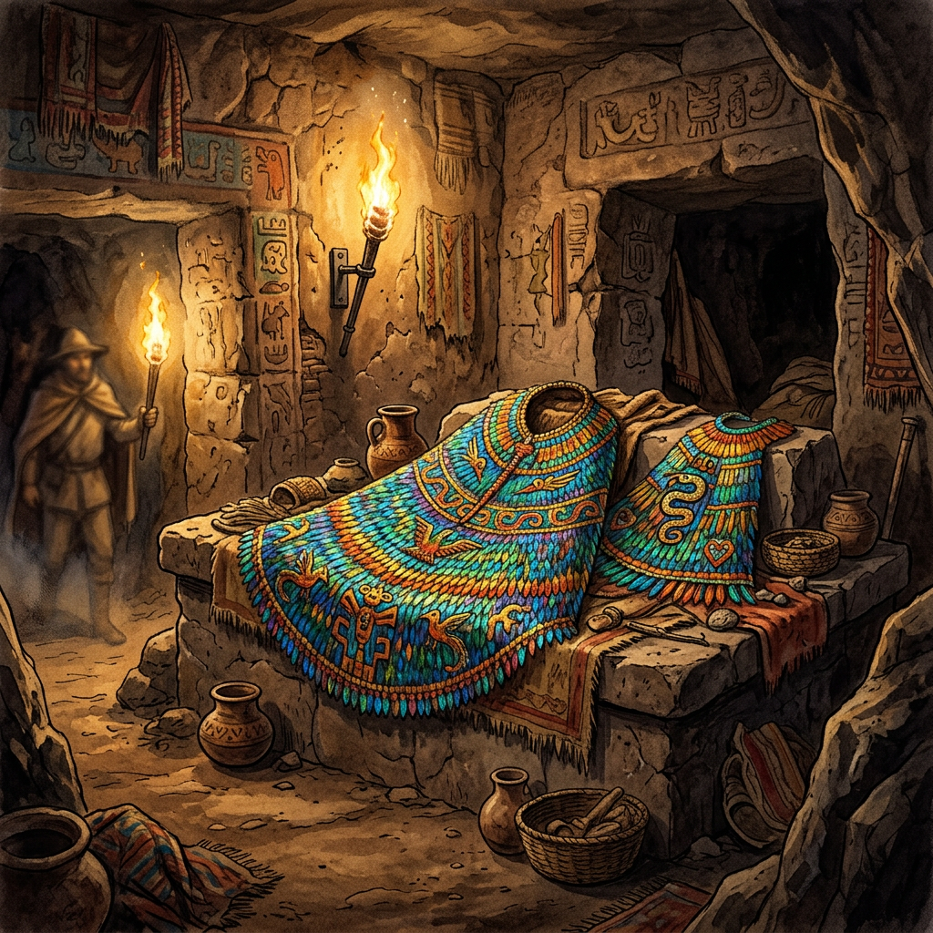 Archaeologists in Peru Uncover 2,500-Year-Old 'Hummingbird-Feather' Ceremonial Capes Linked to Early Nazca Equinox Parades