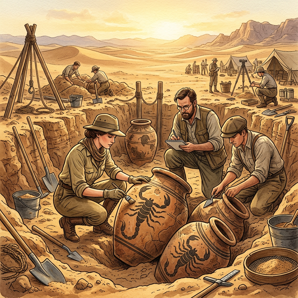 Discovery of 'Scorpion-Embossed' Wine Vats in Abydos Points to 5,000-Year-Old Pre-Dynastic Harvest Festivals