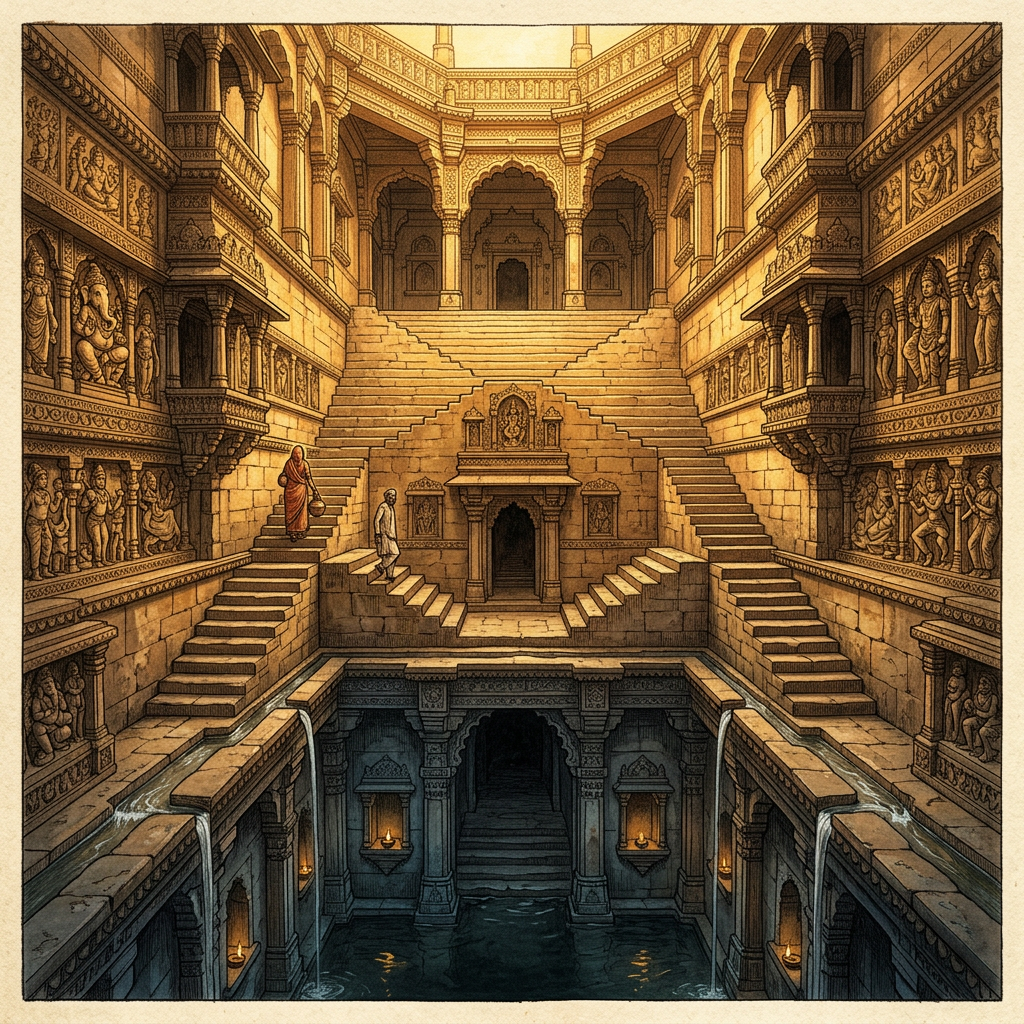 Restoration of 10th-Century 'Pratihara' Stepwell in Gwalior Uncovers Hidden Sluice-Gated Cooling Rooms