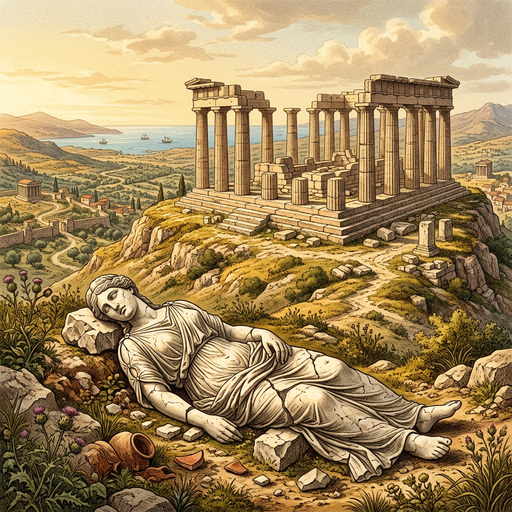 Archaeologists Unearth 5th-Century BCE 'Temple of Themis' with Intact Marble Votives in Ancient Aetolia, Greece