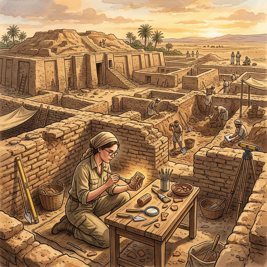 4,500-Year-Old 'Sumerian Diplomatic Residency' Uncovered in Eridu Yields Rare Seal-Impressions from the Indus Valley