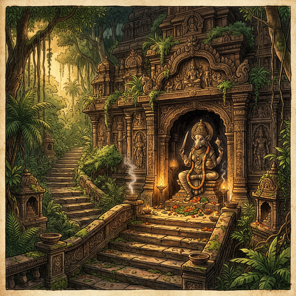 Discovery of a Rare 8th-Century 'Pratihara-Style' Step-Temple Dedicated to Goddess Varahi in Madhya Pradesh’s Shivpuri Forest