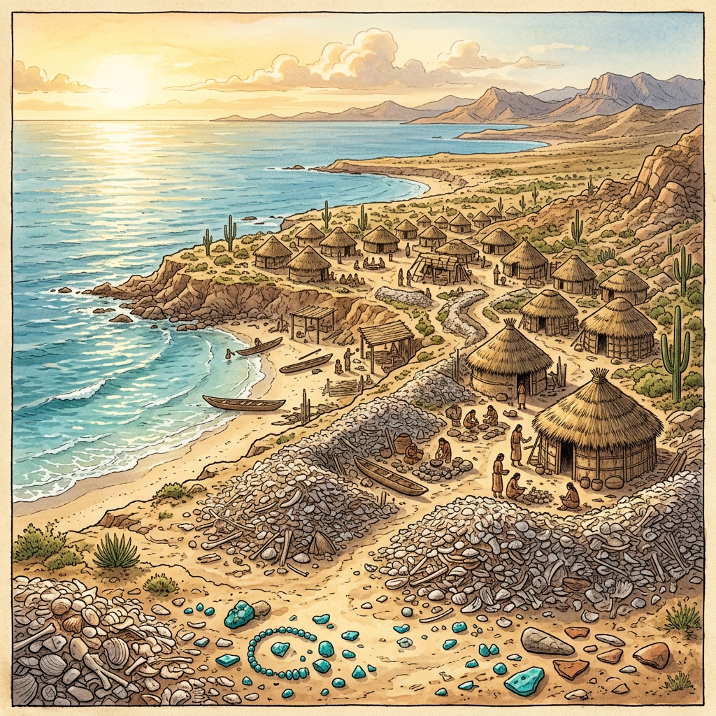 The 'Turquoise and Shell' Seaway: Researchers Identify 1,500-Year-Old Trade Network in the Sea of Cortez