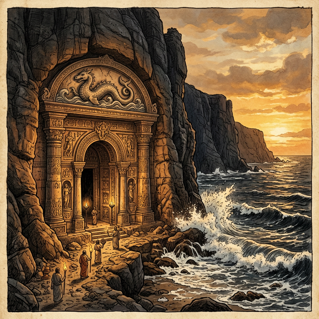 Rare 10th-Century 'Shilahara' Dynasty Rock-Cut Shrine with Maritime Deities Discovered in Coastal Konkan