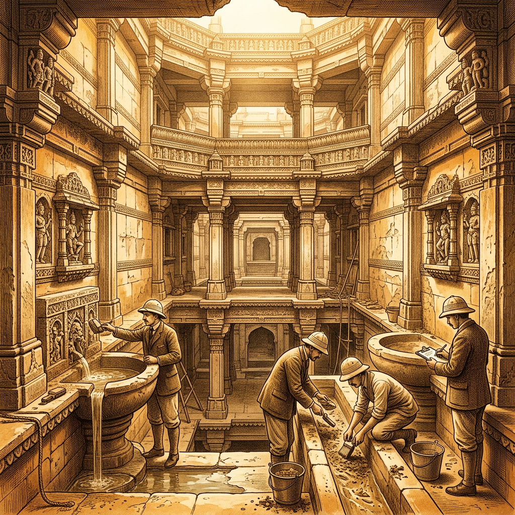 Restoration of 9th-Century 'Rashtrakuta' Step-Temple in Rural Latur Reveals Hidden 'Navagraha' Water Channels