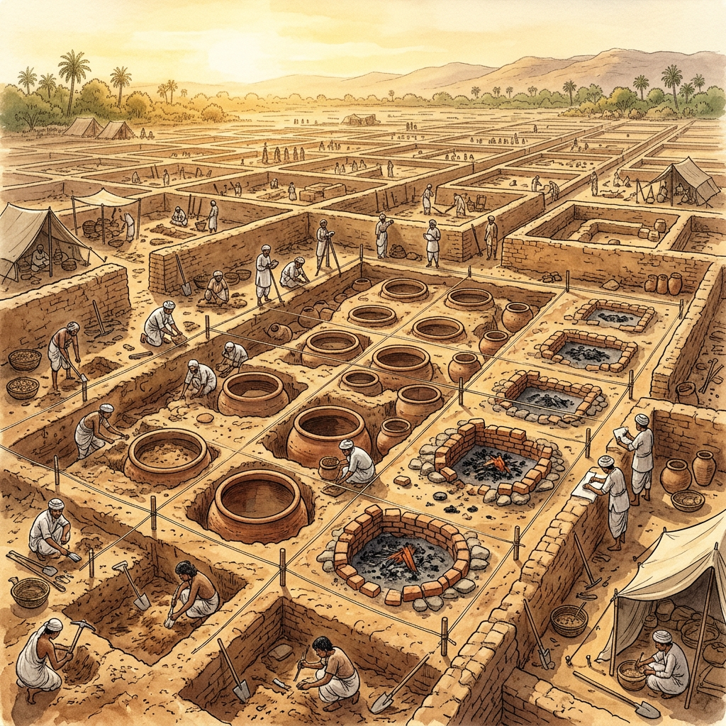 4,500-Year-Old 'Harappan Urban Mineral-Adhesive Laboratory' and Intact Bitumen-Mixing Vats Uncovered in Haryana