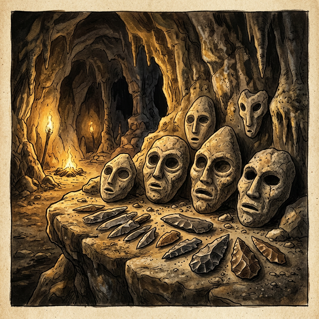 Archaeologists Uncover 9,000-Year-Old 'Ritual Mask Workshop' in the Judean Desert with Semi-Finished Limestone Masks