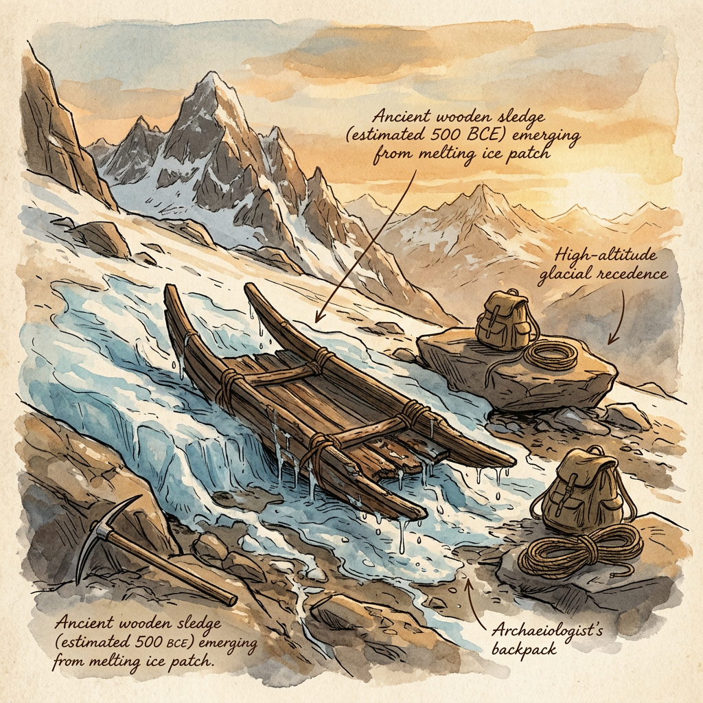 Ancient 'Ice-Tunnels' in the Norwegian Highlands Reveal 2,500-Year-Old Iron Age Sledges and Reindeer Traps