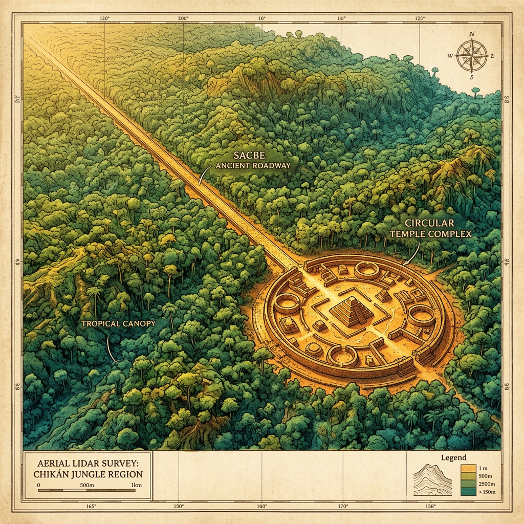 LiDAR Maps "Jaguar-Step" Processional Causeway in the Guatemalan Jungle Linking Ancient Maya Festivals to Solar Alignments