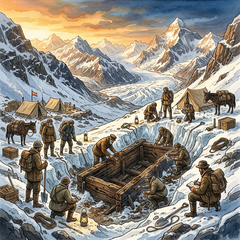 Melting Glaciers in the Altai Mountains Reveal a 2,300-Year-Old 'Pazyryk' Burial with Intact Ancient Medicinal Herbs