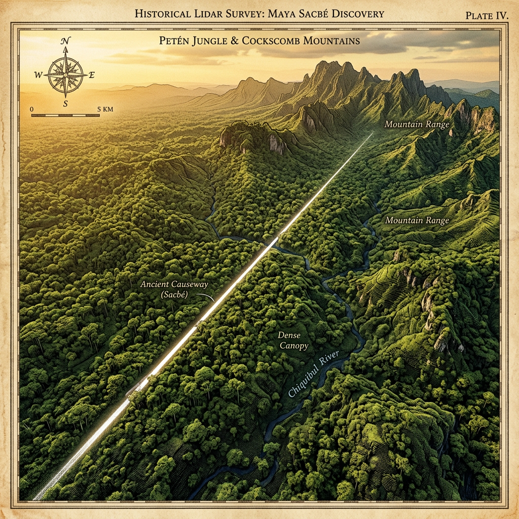 LiDAR Mapping in the South-Western Petén Reveals a Massive 8th-Century Maya 'Pilgrimage Route' with Sacred Cave-Shrines