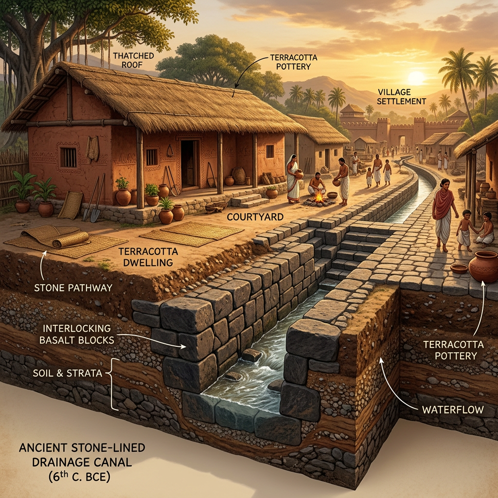 Pre-Mauryan Engineering: Excavations at Sisupalgarh Uncover Sophisticated 6th-Century BCE Urban Hydrology