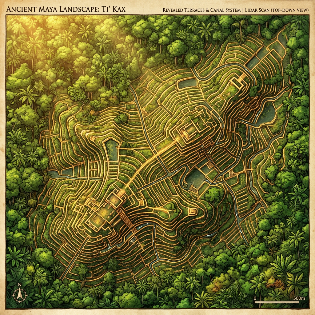 LiDAR Mapping Uncovers Extensive 3,000-Year-Old 'Agro-Forestry' Systems in the Mayan Lowlands Linked to Carbon Management