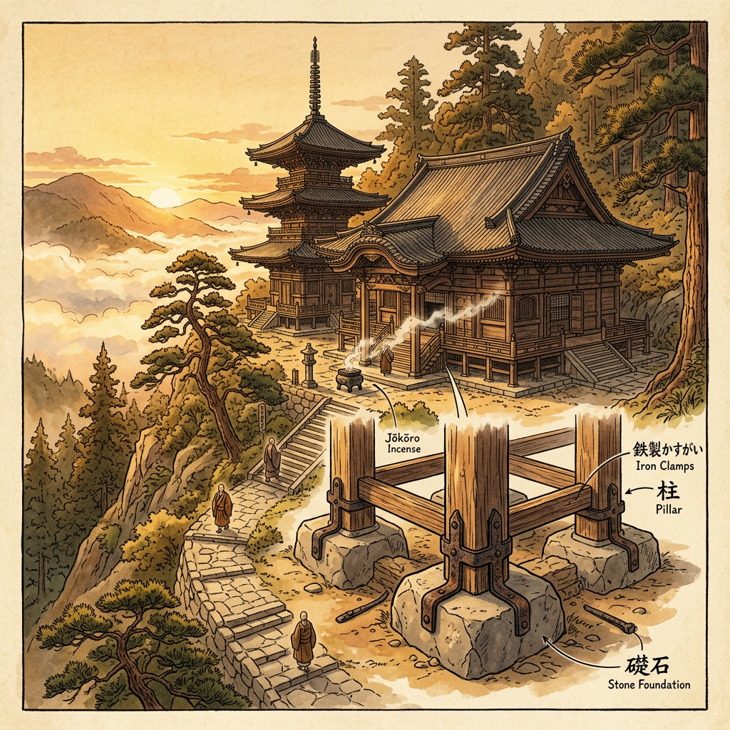 Restoration of 8th-Century 'Nara-Period' Mountain Temple in Japan’s Kumano Kodo Reveals Hidden 'Iron-Clamped' Anti-Seismic Support