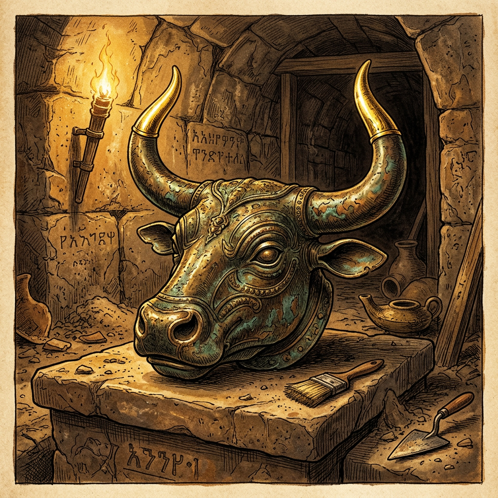 Archaeologists Uncover 1,500-Year-Old 'Gilded-Horn' Bull Masks in Aksum, Linking Ancient Rites to the 'Festival of the First Rain'