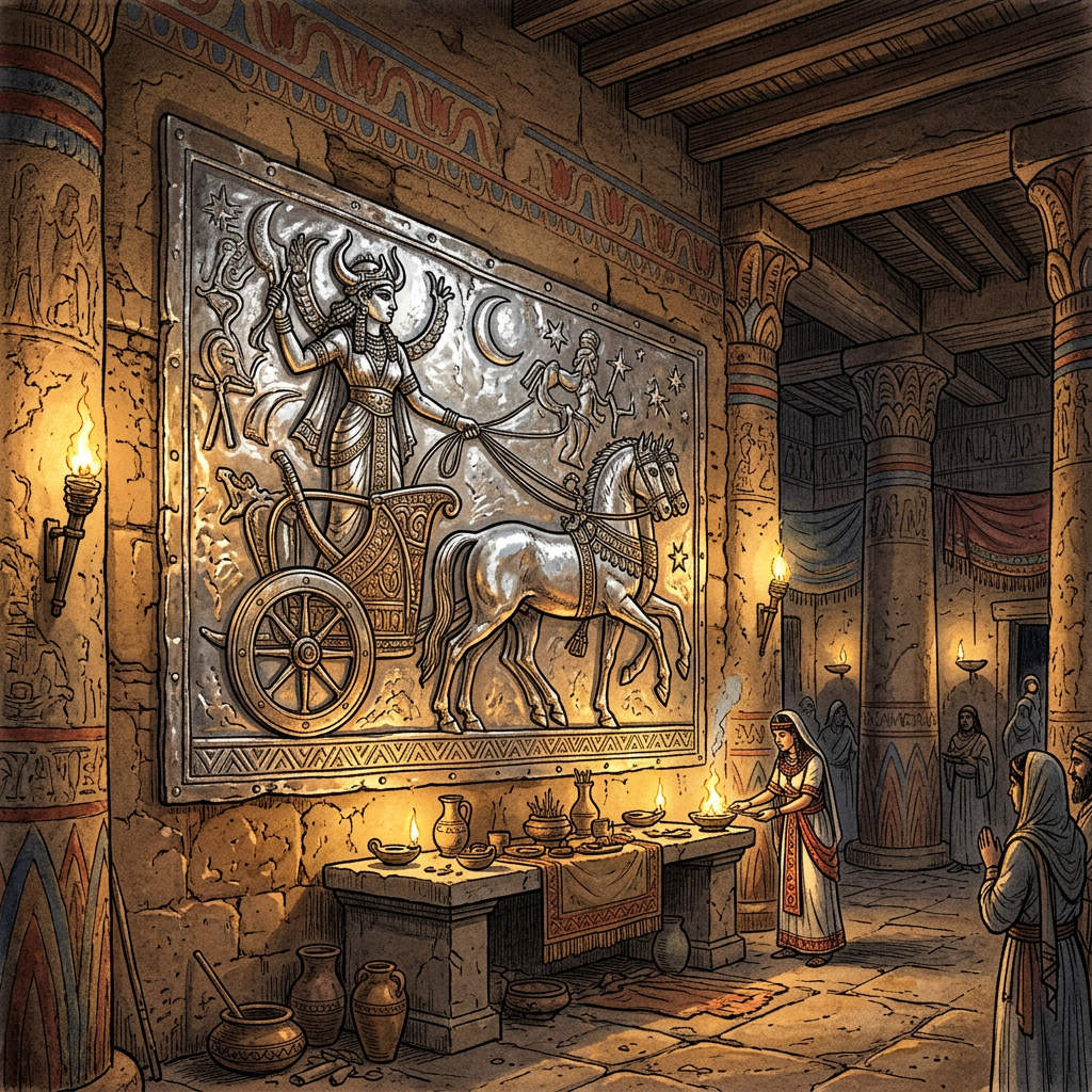 Archaeologists Unearth 3,000-Year-Old 'Temple of the Star-Goddess' Ishtar Featuring Intact Silver-Alloy Chariot Reliefs in Northern Iraq