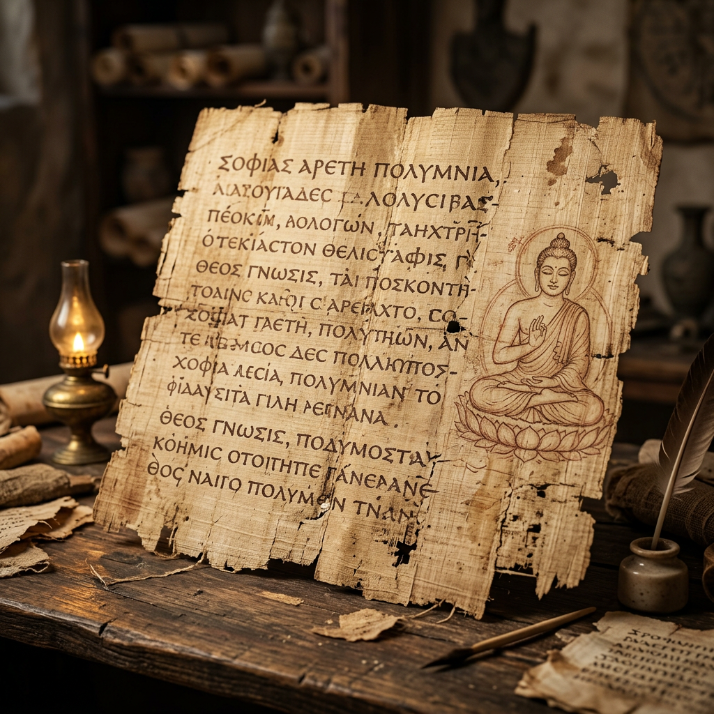 Scholars Identify 3rd-Century BCE 'Atman-Sthitapragya' Papyri in Oxyrhynchus Revealing Early Trans-Continental Stoic Parallels