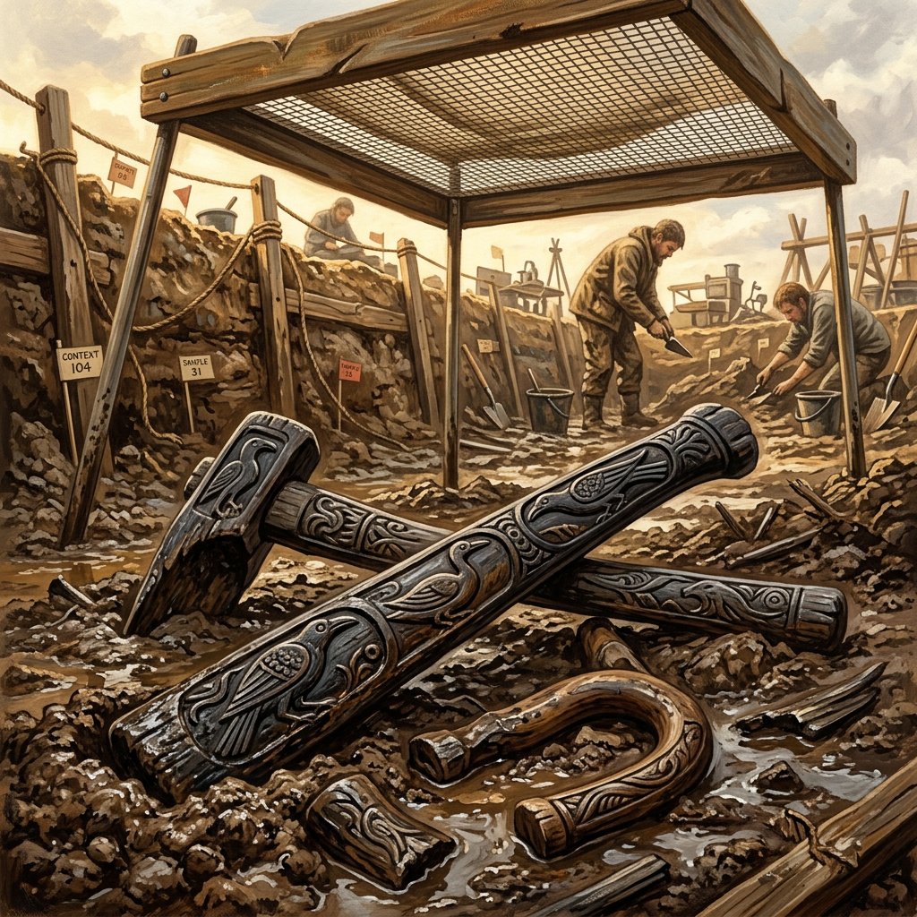 Yayoi Period 'Sacred Rice-Transplanting' Wooden Implements Uncovered in Nara Reveal Origins of Otaue Festivals