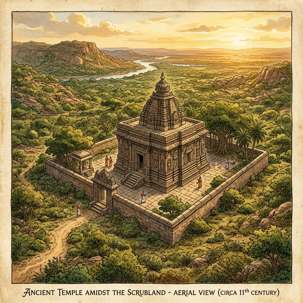 Pristine 10th-Century 'Vaidumba' Dynasty Shiva Temple with Unique 'Hero-Stone' Foundations Uncovered in Andhra Pradesh’s Chittoor District