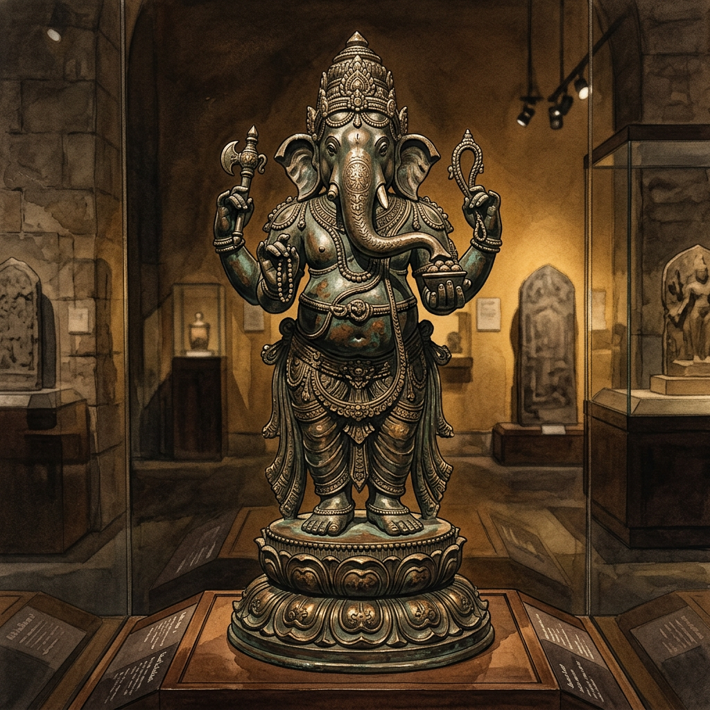 The Ashmolean Museum Formally Repatriates a Rare 11th-Century 'Chola' Bronze Ganesha to the Government of Tamil Nadu