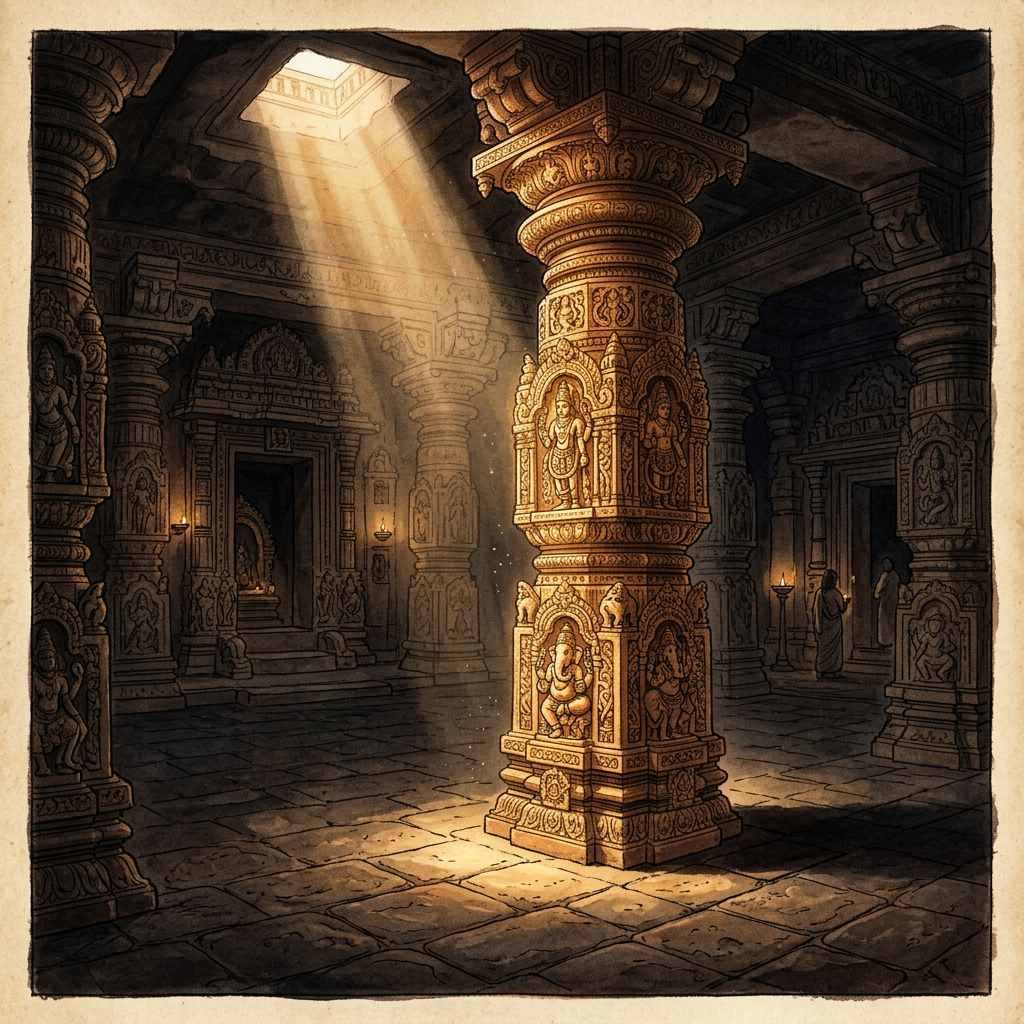 Restoration of 11th-Century 'Western Chalukya' Shivalaya in Koppal Uncovers Unique 'Shadow-Dampening' Pillars