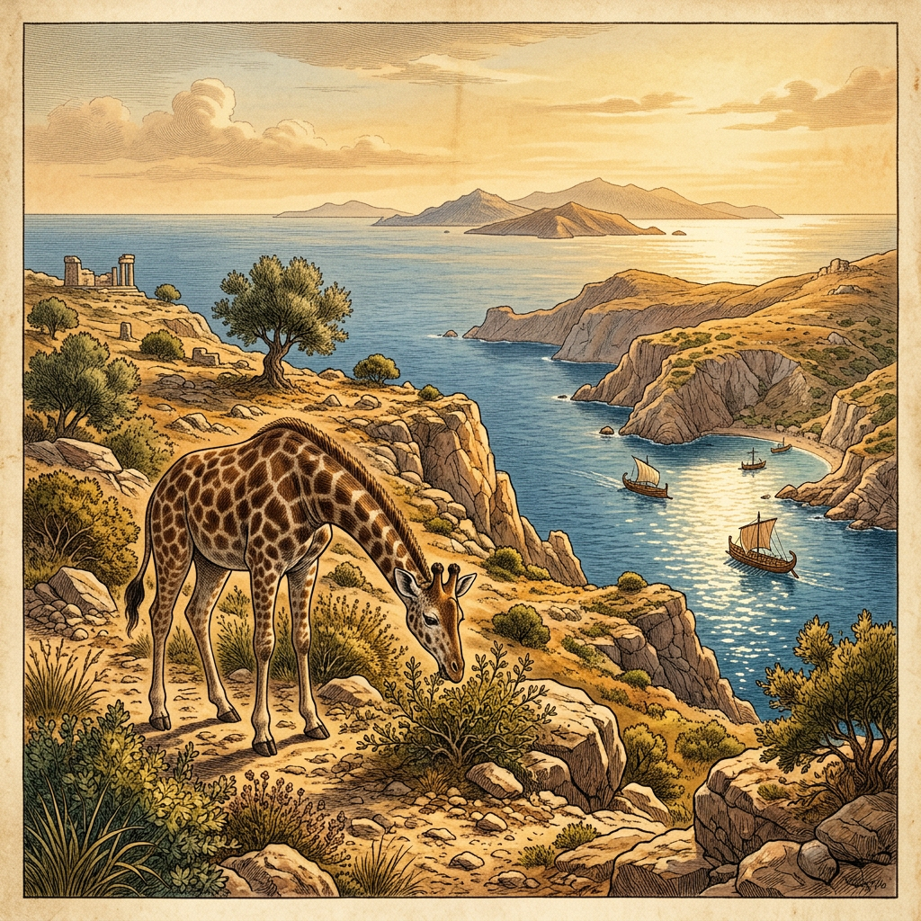 Fossilized Remains of a 5-Million-Year-Old 'Pygmy Giraffe' Species Identified in the Greek Islands of the Cyclades